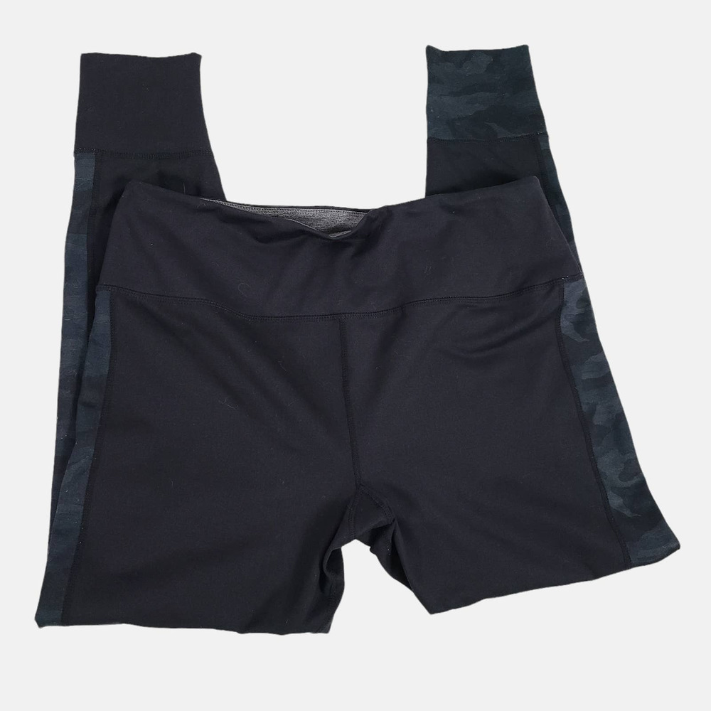 Vuori Asymmetric Block Leggings Black Camo Contrast XLarge - Picture 8 of 12